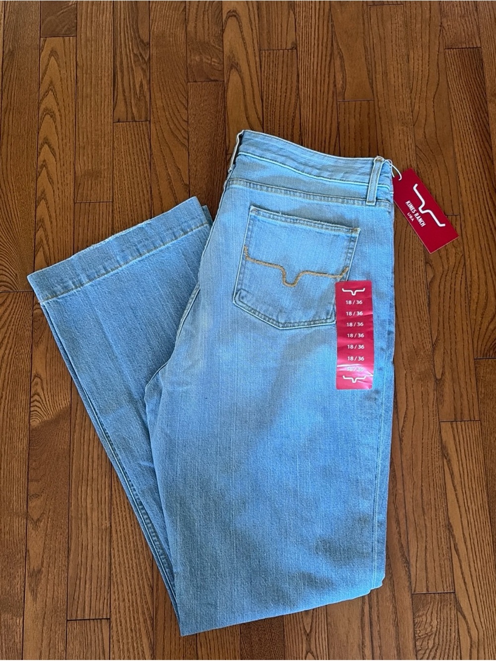 Kimes Ranch Light Blue Flare Jeans